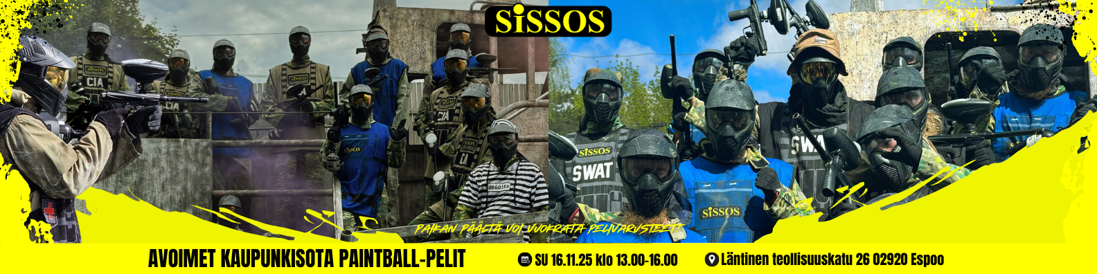 paintballkeskus banneri
